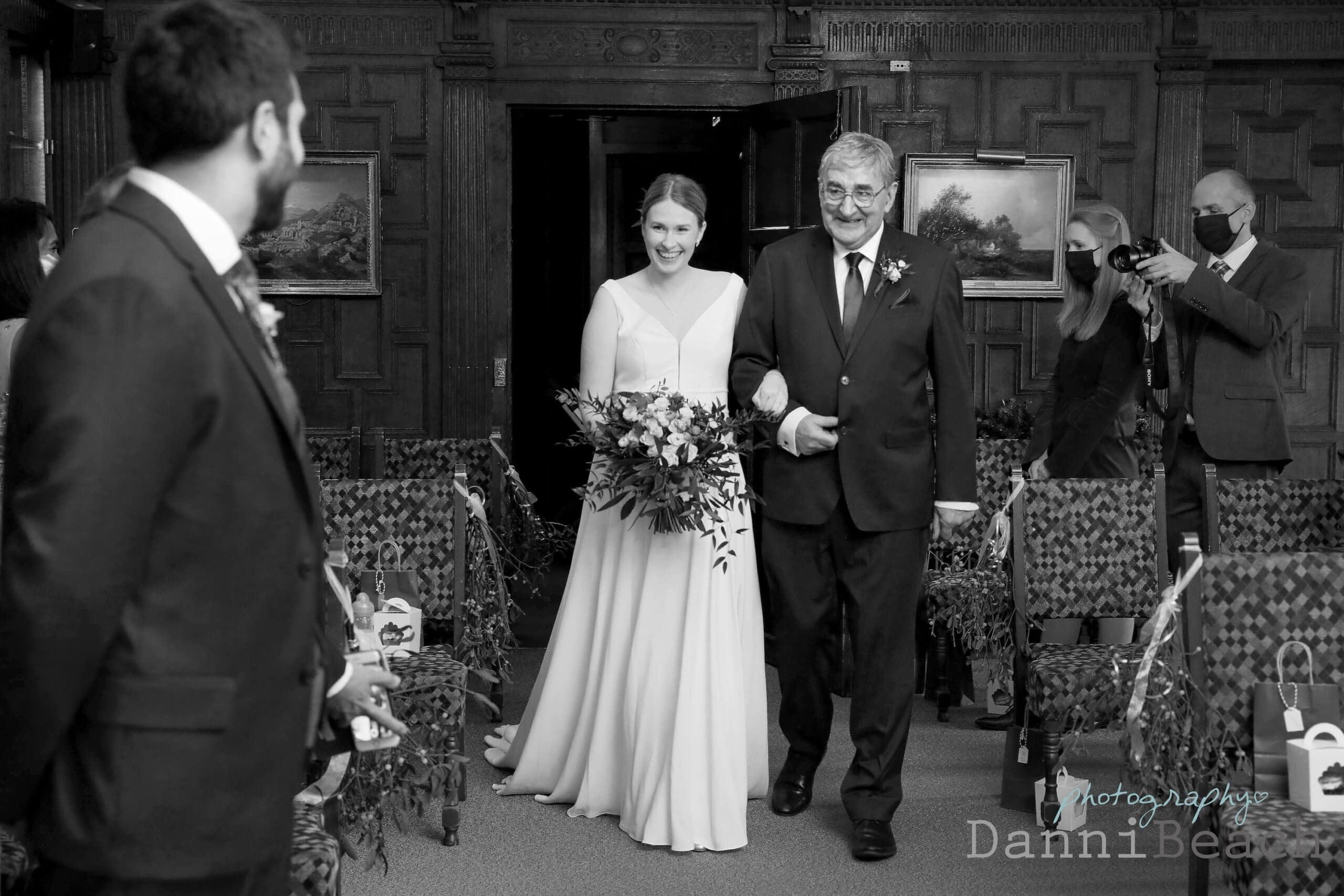 Brides entrance with Father of the bride
