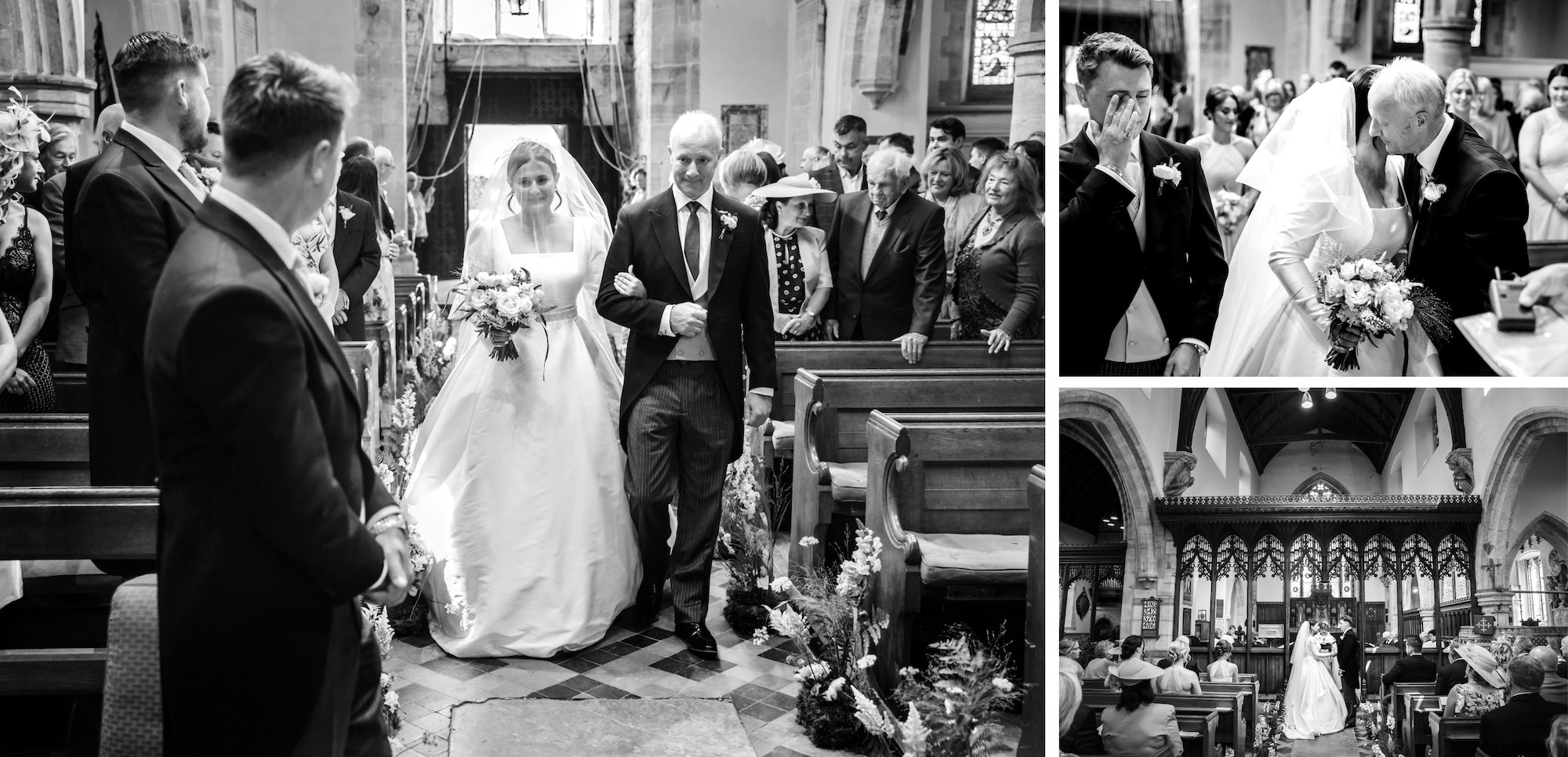 emotions at church wedding sussex