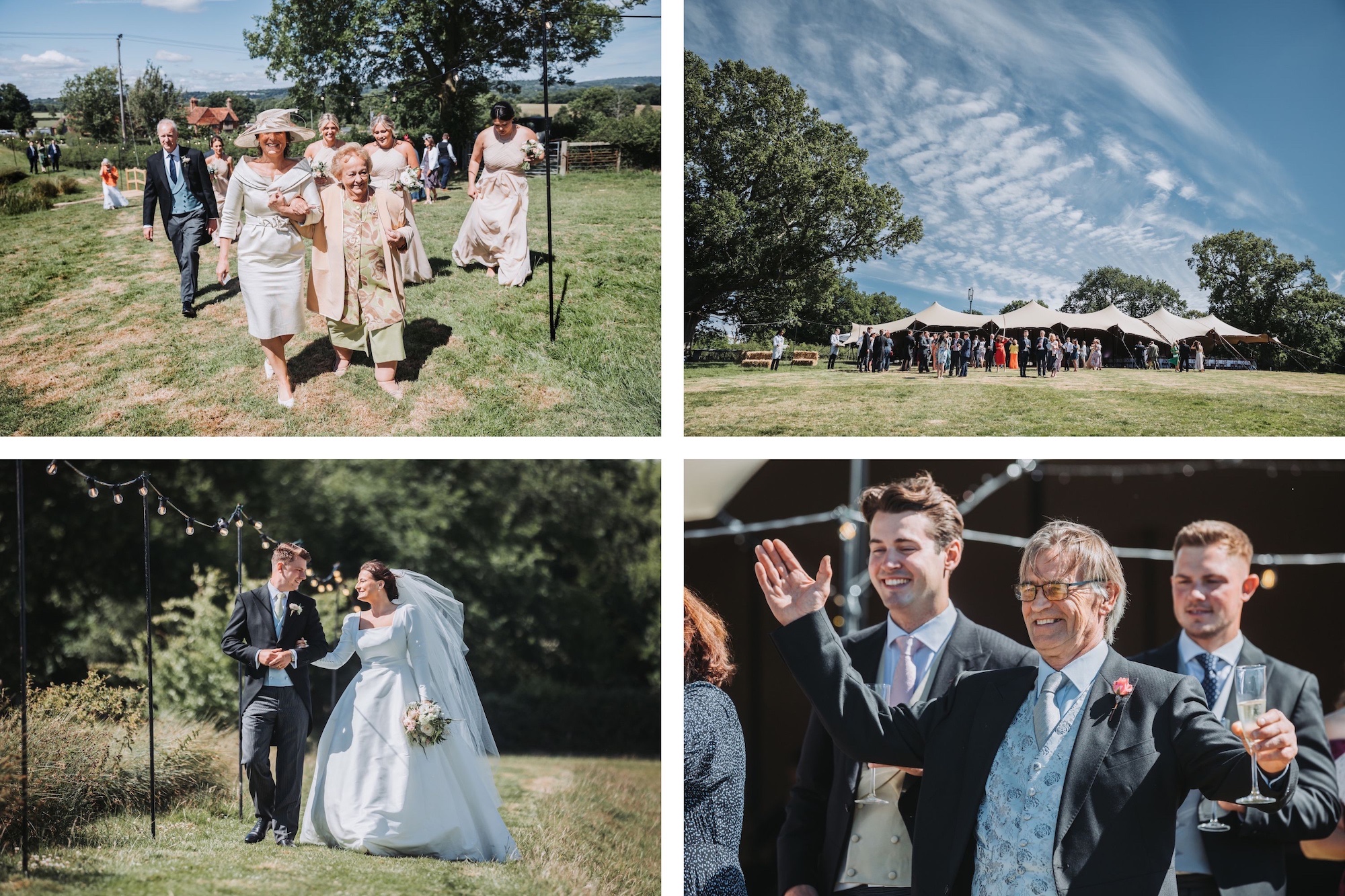 natural and candid wedding photos sussex luxury marquee wedding 