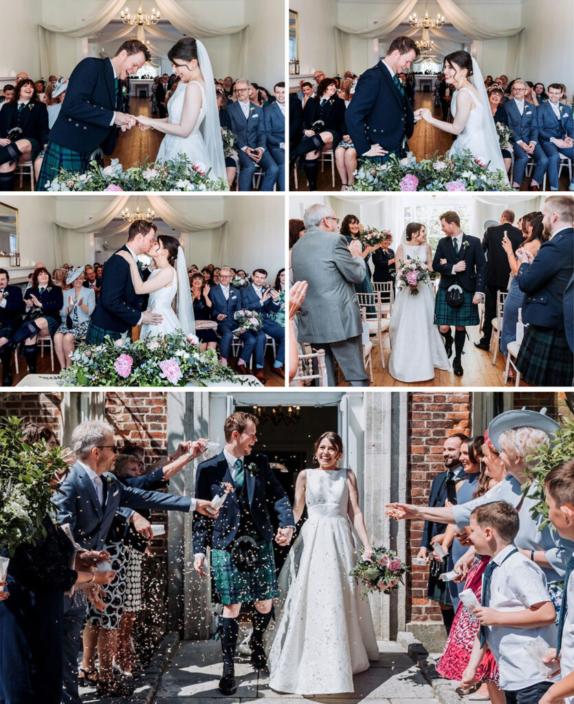 Candid wedding photographer at Pelham house wedding ceremony