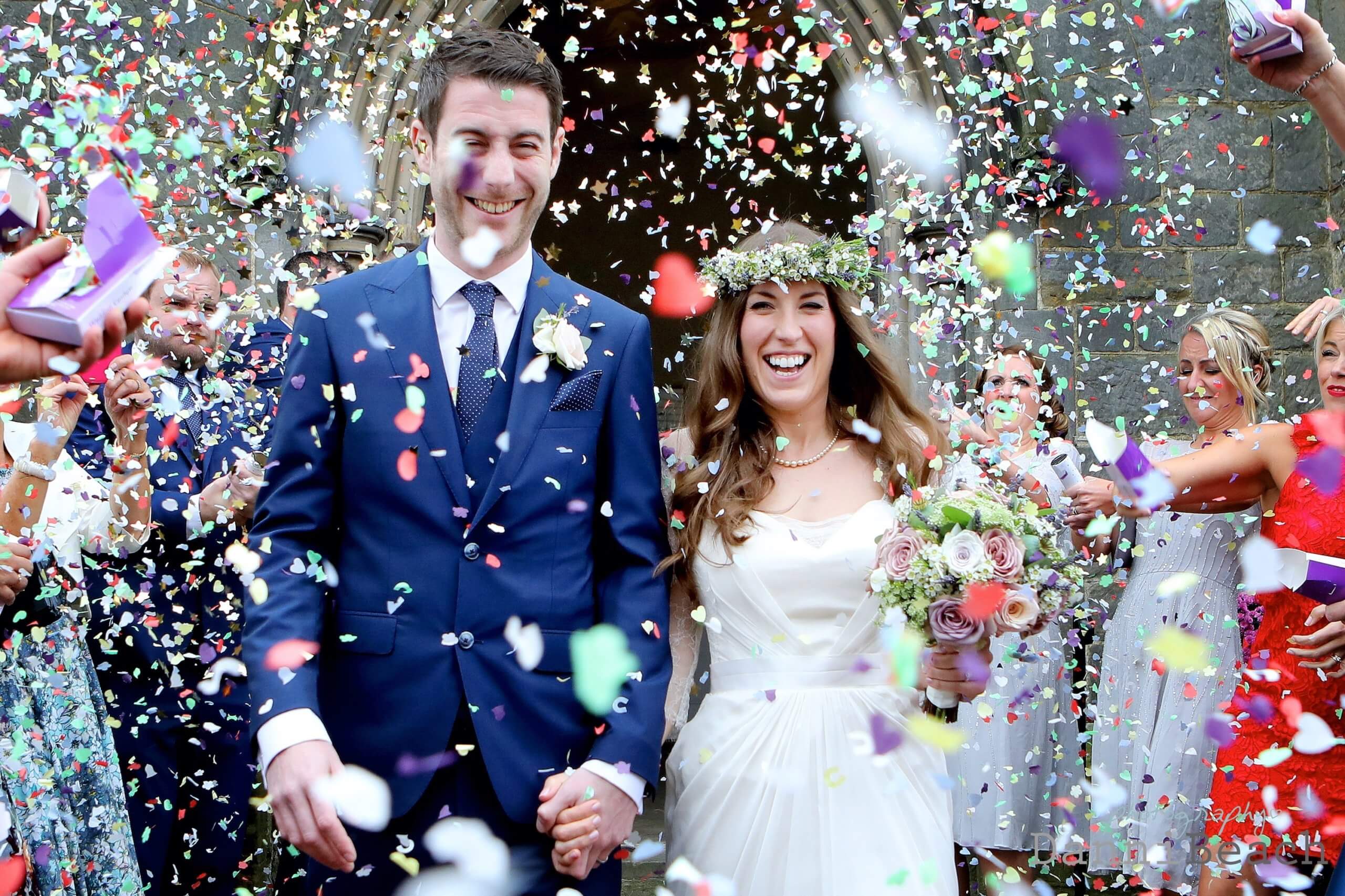 bright wedding confetti how much to pay for wedding photography