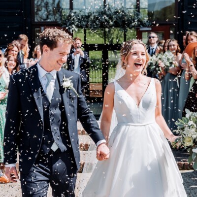 upwaltham barn confetti photo