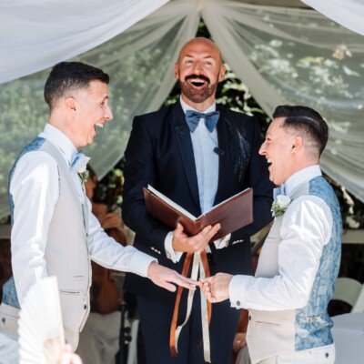 langshott manor outdoor ceremony