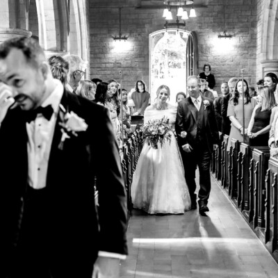 natural wedding photographer winter church wedding