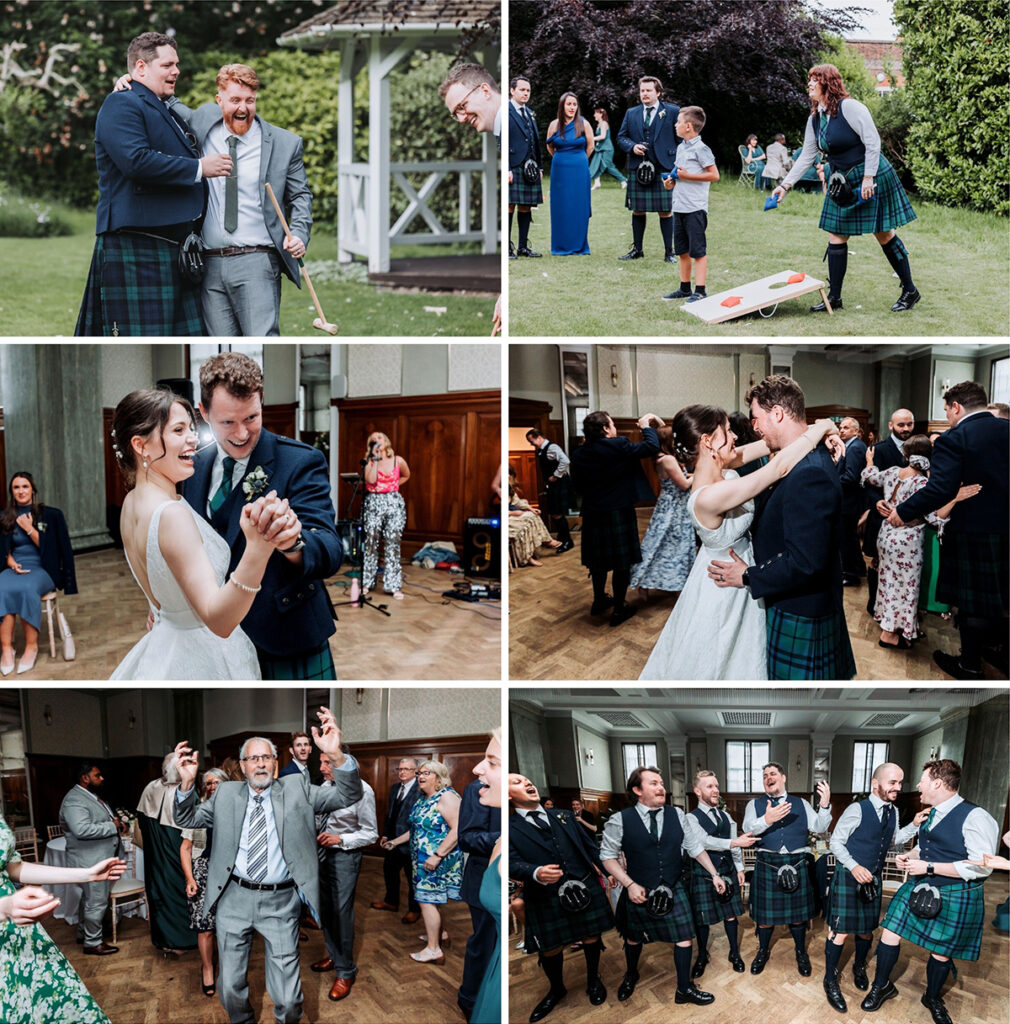 garden games and first dance candid photos