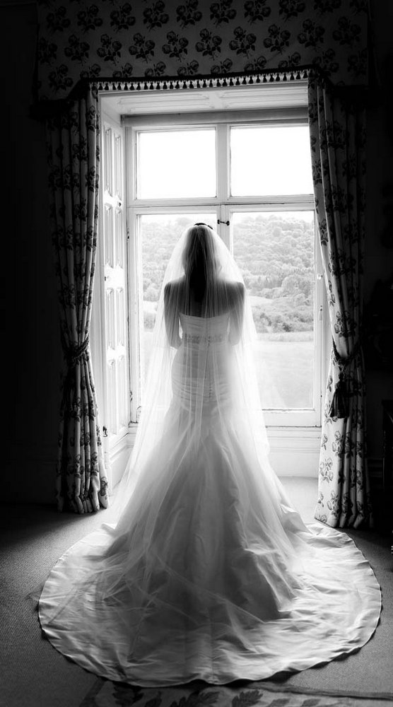  Highclere Castle wedding blacka nd white