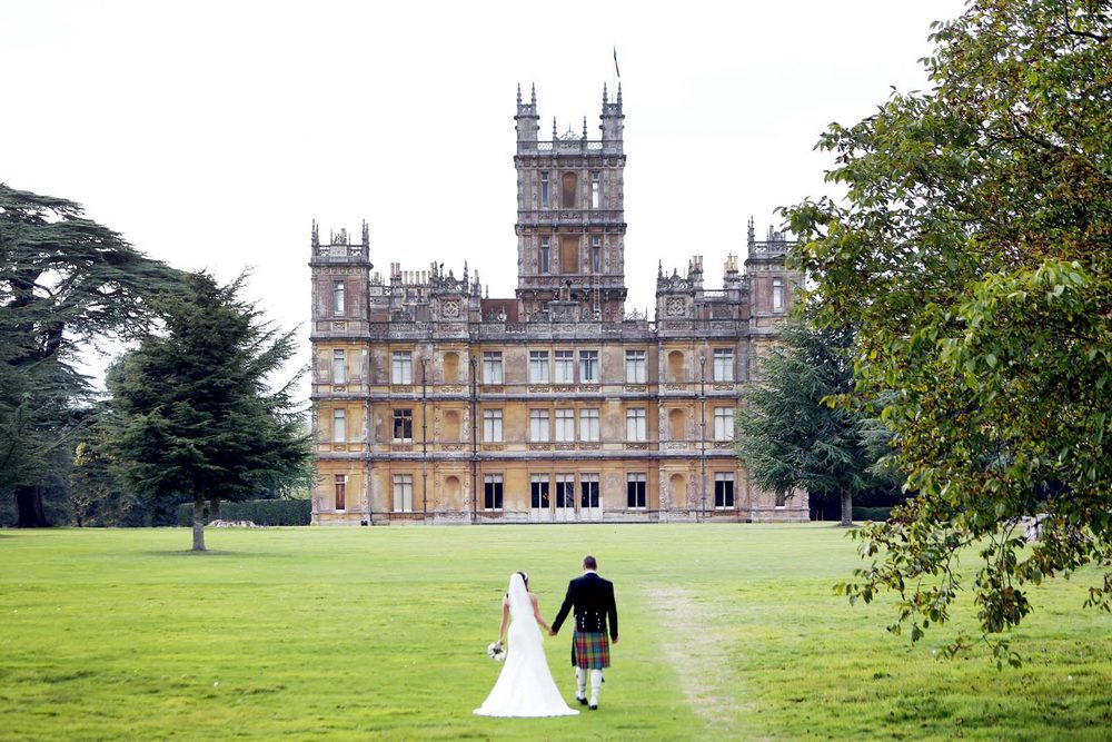 Downton Abbey wedding at Highclere Castle