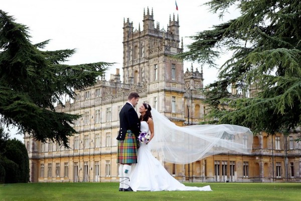 Highclere Castle wedding veil