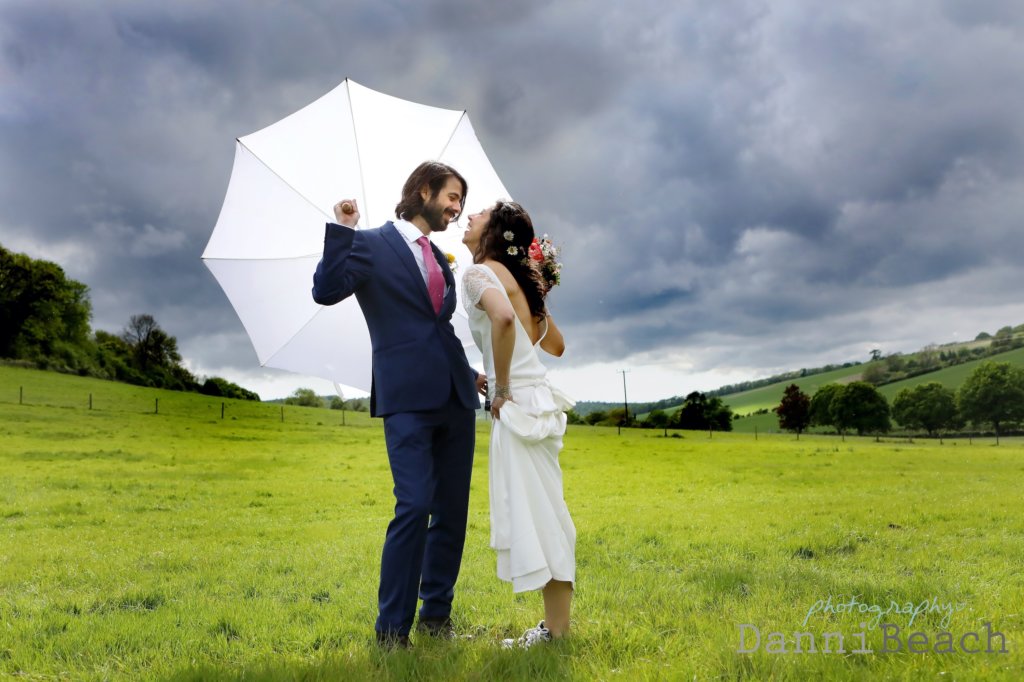 Umbrella on your wedding day