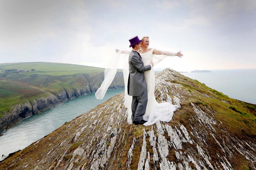 Welsh mountain wedding